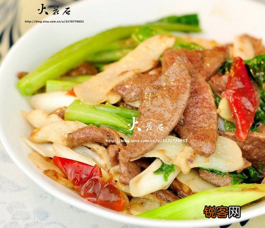 猪油炒猪肝片