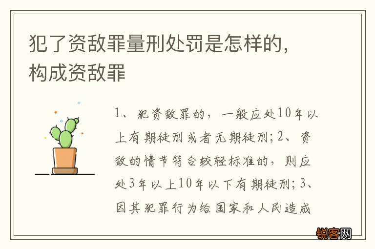 犯了资敌罪量刑处罚是怎样的,构成资敌罪