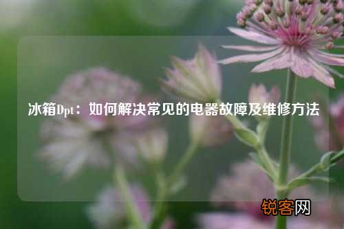 冰箱Dpt：如何解决常见的电器故障及维修方法