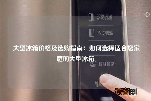 大型冰箱价格及选购指南：如何选择适合您家庭的大型冰箱