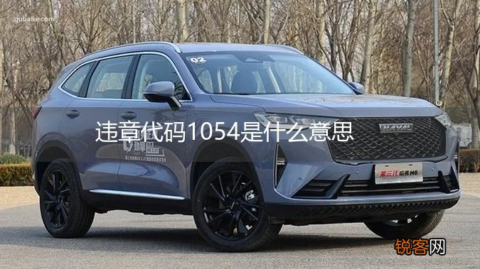 违章代码1054是什么意思