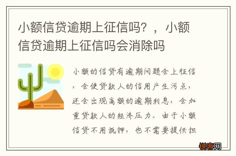小额信贷逾期上征信吗？，小额信贷逾期上征信吗会消除吗