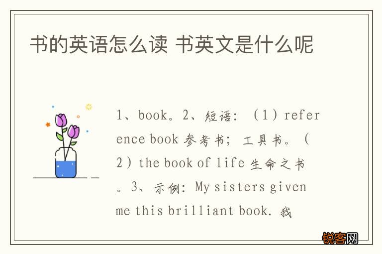 书的英语怎么读 书英文是什么呢
