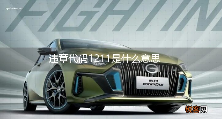 违章代码1211是什么意思