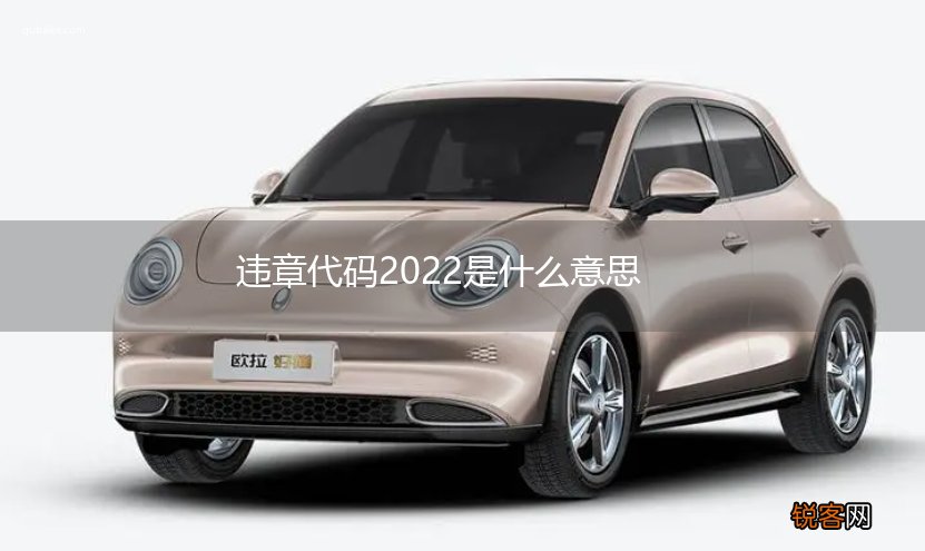 违章代码2022是什么意思