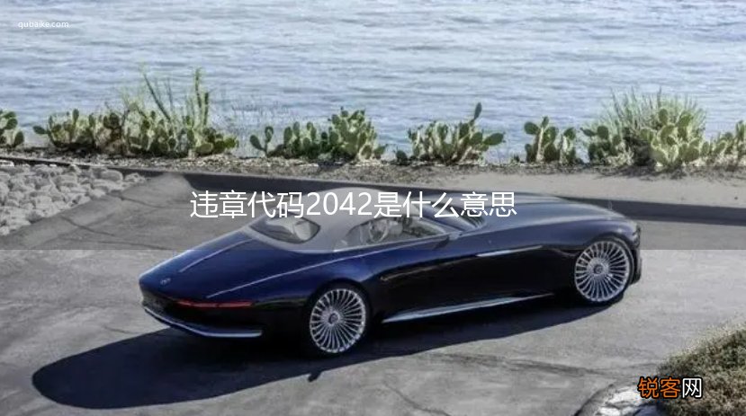 违章代码2042是什么意思
