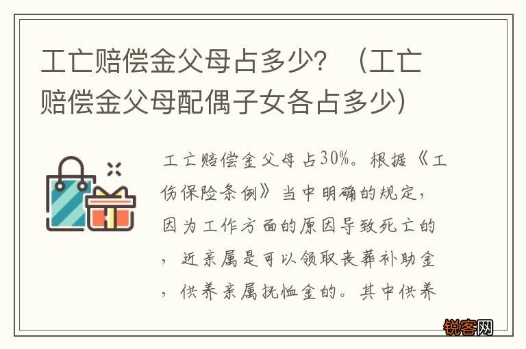 工亡赔偿金父母配偶子女各占多少 工亡赔偿金父母占多少？
