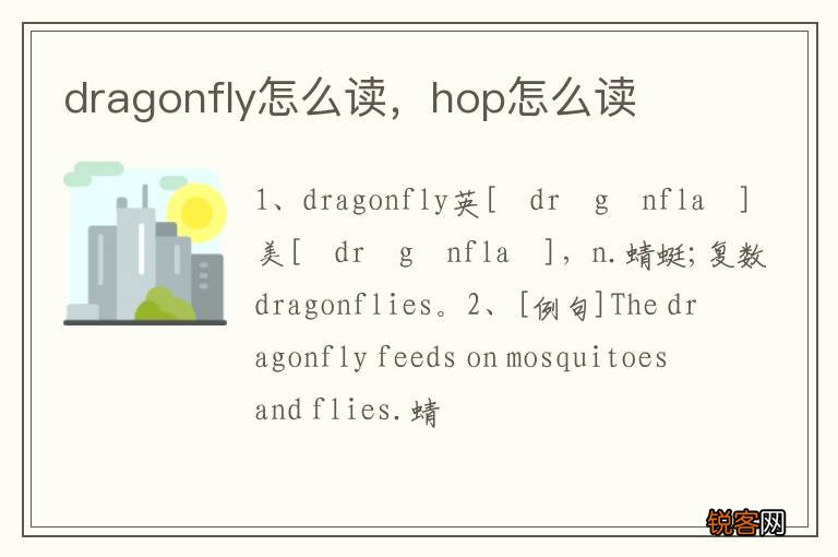 dragonfly怎么读，hop怎么读