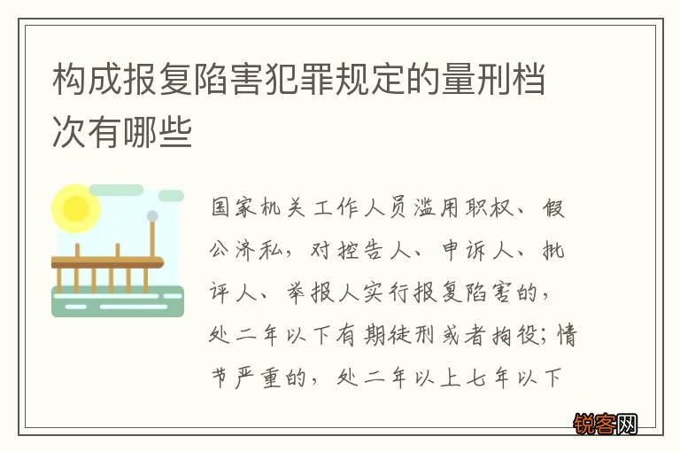 构成报复陷害犯罪规定的量刑档次有哪些