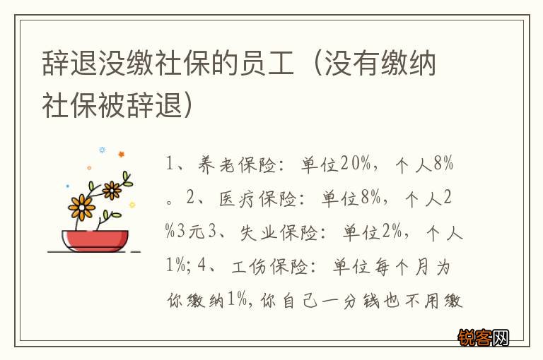 没有缴纳社保被辞退 辞退没缴社保的员工
