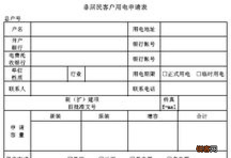 用电申请书怎么写模板