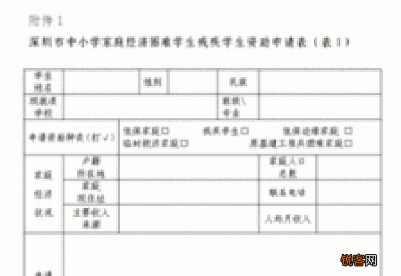 贫困生入库申请书
