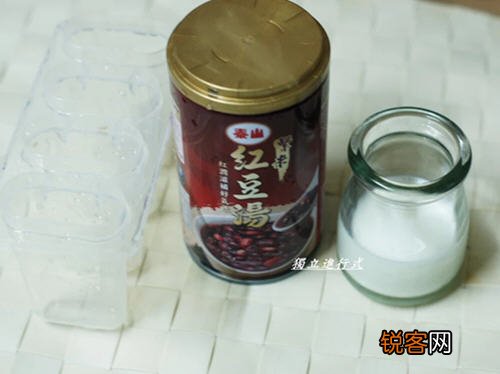 红豆牛奶冰棒
