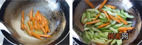 西芹炒鱿鱼花