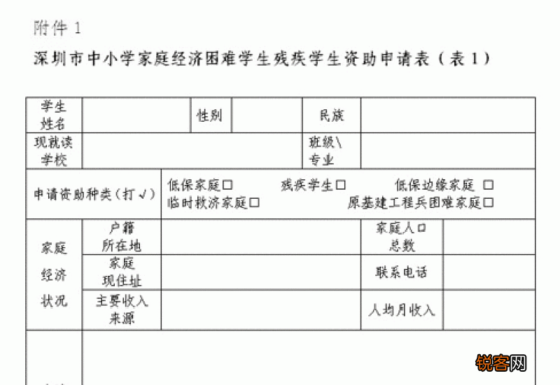 初中贫困生申请书
