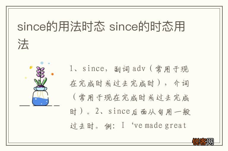 since的用法时态 since的时态用法