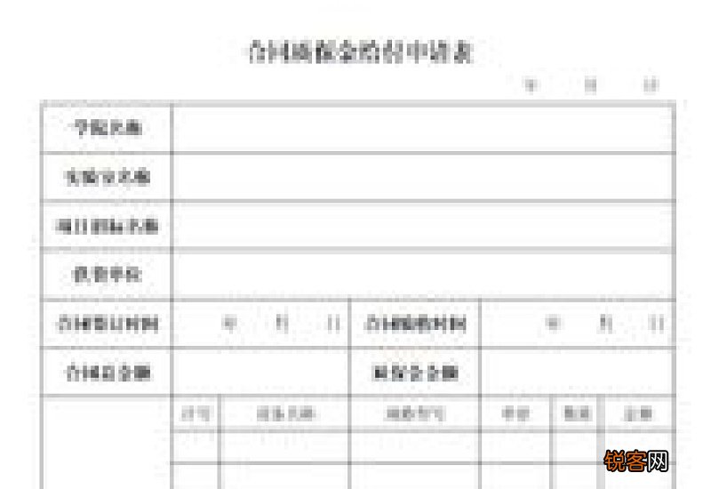 退质保金申请书