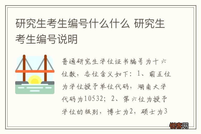研究生考生编号什么什么 研究生考生编号说明