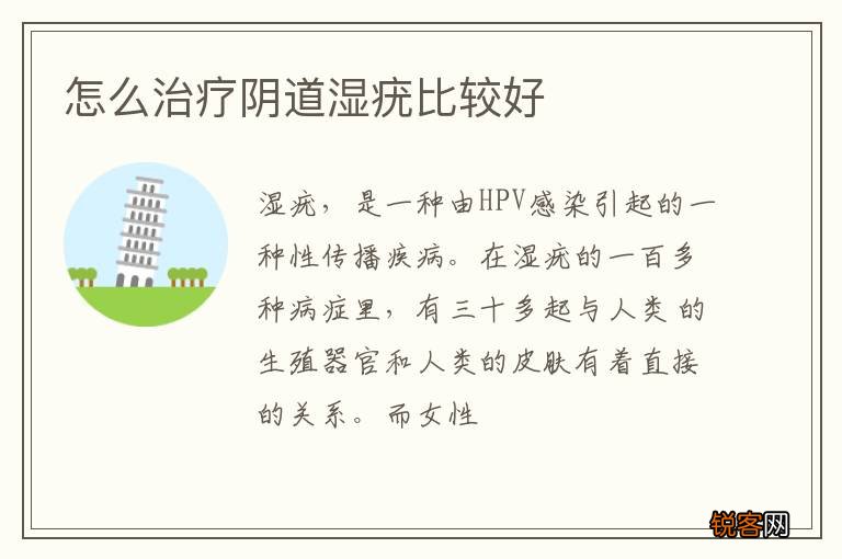 怎么治疗阴道湿疣比较好