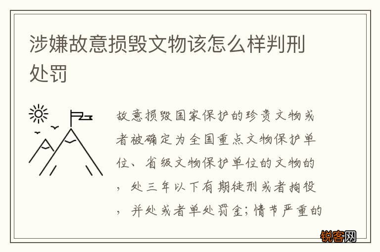 涉嫌故意损毁文物该怎么样判刑处罚