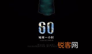 地球一小时宣传海报上的60是什么意思 什么是地球一小时活动