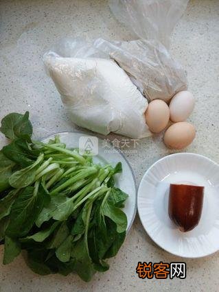 蛋丝青菜荞麦汤面的做法