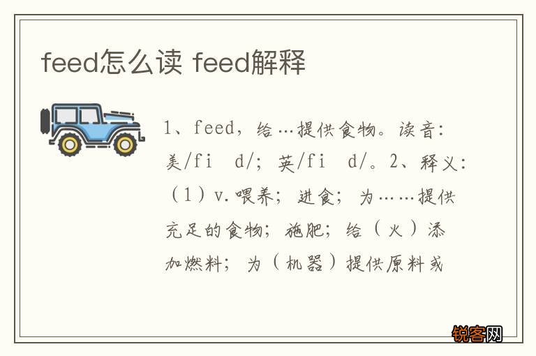 feed怎么读 feed解释