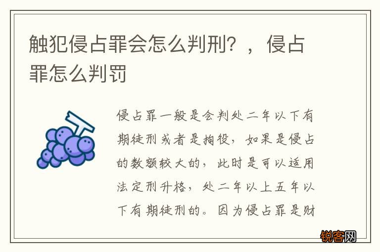 触犯侵占罪会怎么判刑?,侵占罪怎么判罚