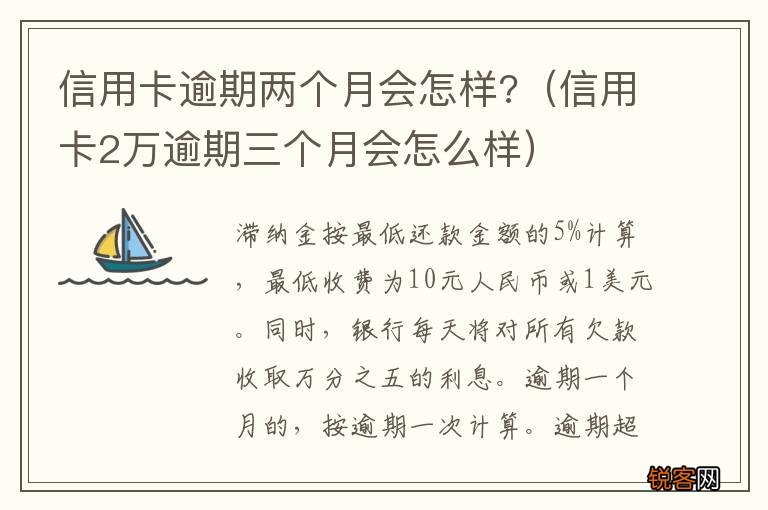 信用卡2万逾期三个月会怎么样 信用卡逾期两个月会怎样?