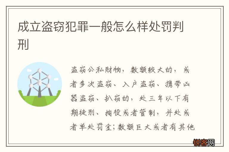 成立盗窃犯罪一般怎么样处罚判刑