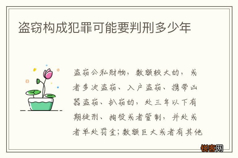 盗窃构成犯罪可能要判刑多少年