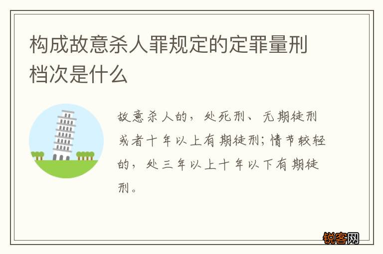 构成故意杀人罪规定的定罪量刑档次是什么