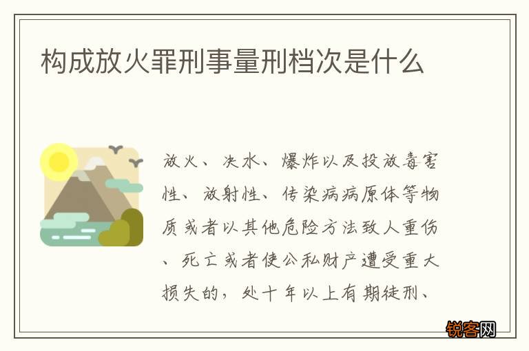 构成放火罪刑事量刑档次是什么