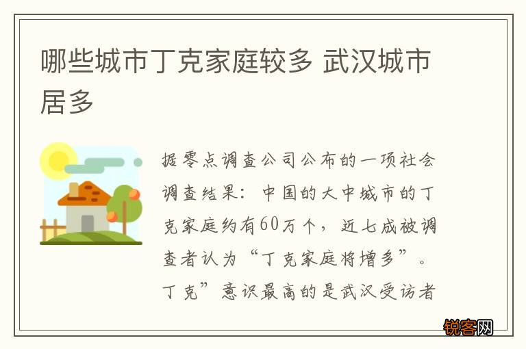 哪些城市丁克家庭较多 武汉城市居多