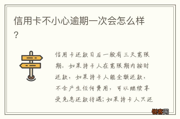 信用卡不小心逾期一次会怎么样?