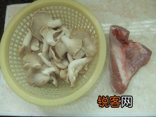 白菇肉片的做法