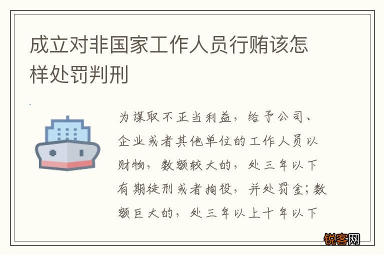 成立对非国家工作人员行贿该怎样处罚判刑