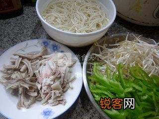 合菜炒面的做法