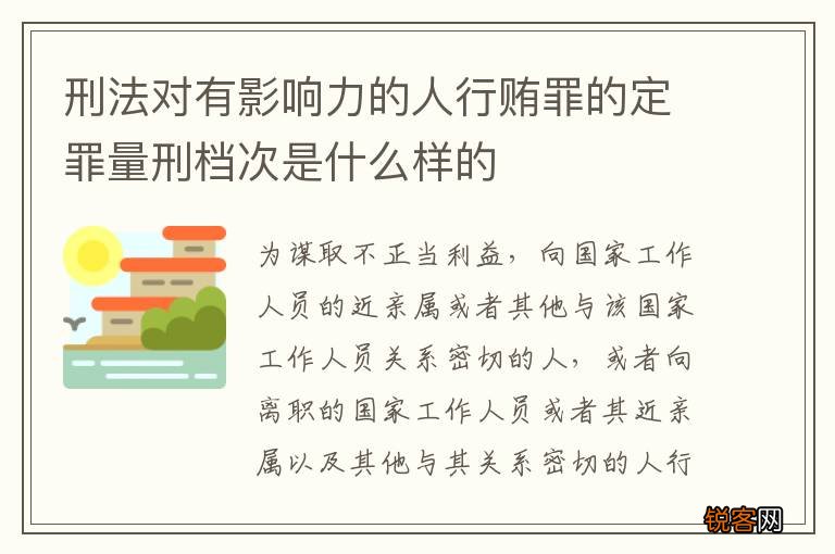 刑法对有影响力的人行贿罪的定罪量刑档次是什么样的