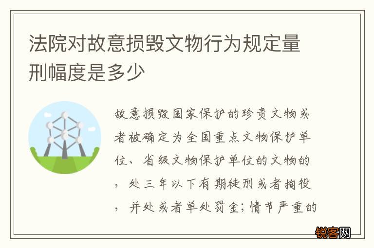 法院对故意损毁文物行为规定量刑幅度是多少