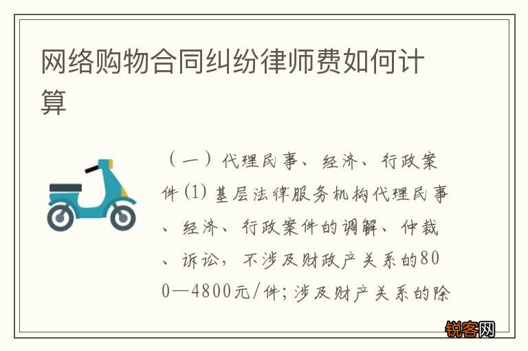 网络购物合同纠纷律师费如何计算