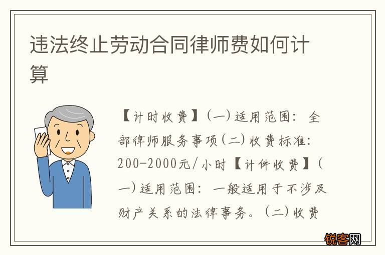 违法终止劳动合同律师费如何计算