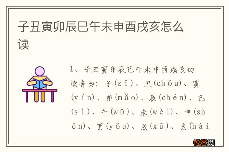 子丑寅卯辰巳午未申酉戌亥怎么读