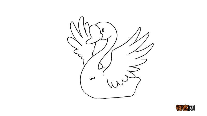 天鹅简笔画 天鹅简笔画画法