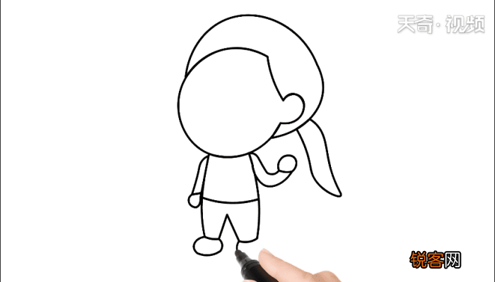 抖音简笔画女孩 抖音简笔画女孩怎么画