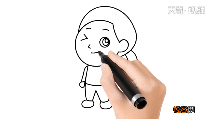 抖音简笔画女孩 抖音简笔画女孩怎么画
