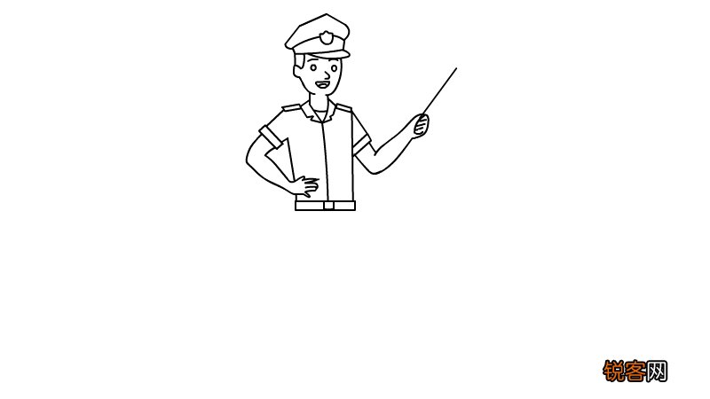 警察简笔画 警察简笔画怎么画
