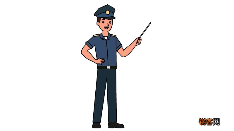 警察简笔画 警察简笔画怎么画