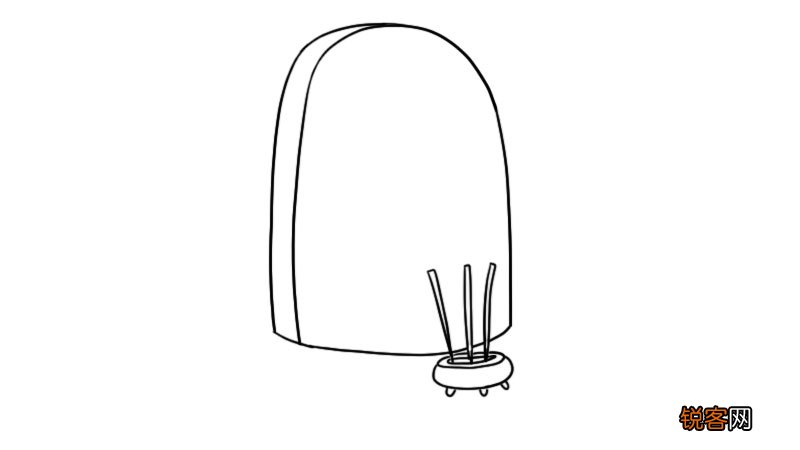 清明简笔画墓碑怎么画