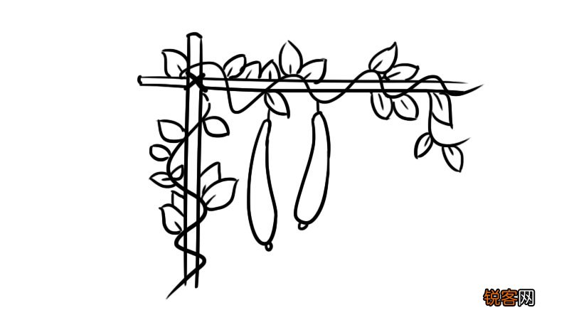 瓜架简笔画怎么画瓜架简笔画步骤